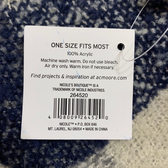 NWT Nicole’s Boutique Poncho - Picture 5 of 5